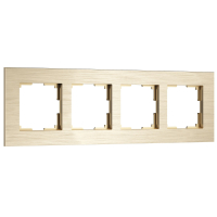 Рамка из металла на 4 поста Werkel АluMax W0043511 шампань алюминий