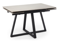 Керамический стол Notta Памелла 140(200) carmen light grey / черный