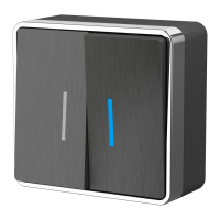 Выключатель двухклавишный с подсветкой Werkel Gallant W5020104 графит рифленый