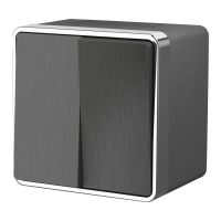 Выключатель двухклавишный влагозащищенный Werkel Gallant W5020204 графит рифленый