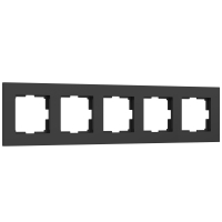 Рамка из поликарбоната на 5 постов Slab Werkel W0052908 черный