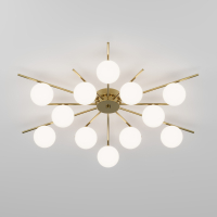 Умный потолочный светильник под лампочку G9 Eurosvet Sabina 302001/12 латунь Smart