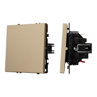 Выключатель одноклавишный проходной Arlight Nobe 054247 золото светлое