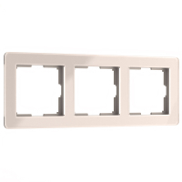 Рамка из акрила на 3 поста Werkel Acrylic W0032743 айвори