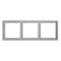 Рамка пластиковая на 3 поста Voltum S70 VLS100316, серый