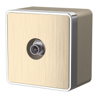 ТВ-розетка оконечная Werkel Gallant W5083010 шампань рифленый