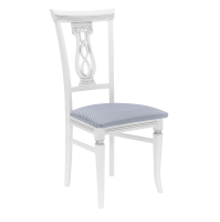 Стул Leset Юта белый патина серебро