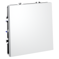 Выключатель встраиваемый одноклавишный Voltum S70, белый матовый, VLS010102