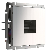 Розетка Ethernet RJ-45 глянцевый Werkel W1181002 никель