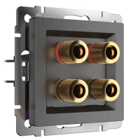 Акустическая розетка Werkel W1185004 графит рифленый