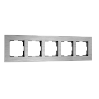 Рамка из металла на 5 постов Werkel AluMax W0053506 алюминий