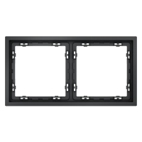 Рамка пластиковая на 2 поста Voltum S70, графит, VLS100207