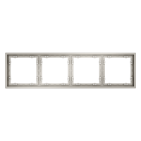 Рамка пластиковая на 4 поста Voltum S70, кашемир, VLS100403