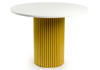 Стол деревянный Notta Барел 90 белый / золото