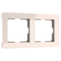 Рамка из акрила на 2 поста Werkel Acrylic W0022743 айвори