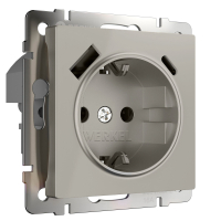 Розетка с USB тип A+C Werkel W1271704 дымчатый