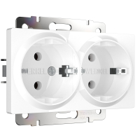 Розетка двойная с заземлением Werkel W1172001 белая