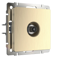 ТВ-розетка оконечная Werkel W1183010 шампань рифленый