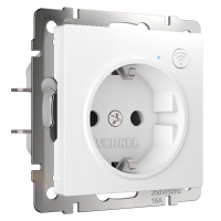 Умная встраиваемая Wi-Fi розетка с защитными шторками Werkel W1171601 белый