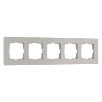 Рамка из стекла на 5 постов Werkel Senso W0053117 дымчатый soft-touch