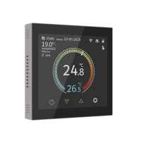 Умный сенсорный терморегулятор с LCD дисплеем Werkel W1851104 дымчатый