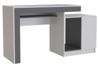 Компьютерный стол Woodville Модена белый / графит