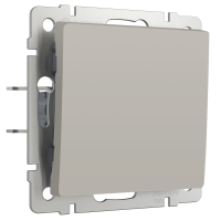 Выключатель одноклавишный проходной Werkel W1212004 дымчатый