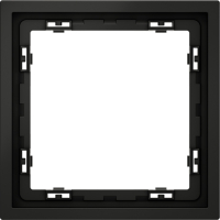 Рамка пластиковая на 1 пост Voltum S70, черный матовый, VLS100108