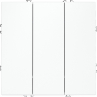 Выключатель встраиваемый трехклавишный Voltum S70, белый матовый, VLS030102