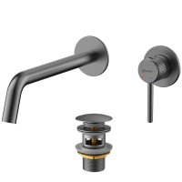 Смеситель для раковины встраиваемый Lemark Beluga LMF-8033B-GM