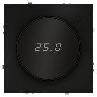 Терморегулятор электронный для теплого пола Voltum S70, черный матовый, VLS070108