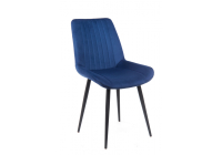 Стул на металлокаркасе Notta Седа синий  / черный