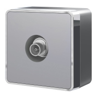 ТВ-розетка оконечная Werkel Gallant W5083006 серебряный