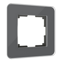 Рамка из стекла на 1 пост Werkel Elite W0012440 графит