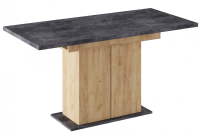 Стол деревянный Woodville Carla крафт золотой / цемент темный
