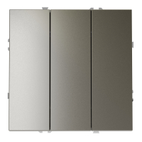 Выключатель встраиваемый трехклавишный Voltum S70, шелк, VLS030104