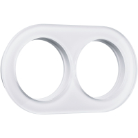 Рамка из стекла на 2 поста Werkel W0025101 белый