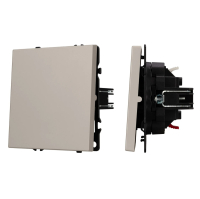 Выключатель одноклавишный Arlight Nobe 059426 кашемир