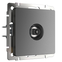 ТВ-розетка оконечная Werkel W1183064 графит матовый