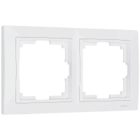 Рамка из поликарбоната на 2 поста Werkel Snabb Basic W0022001 белый