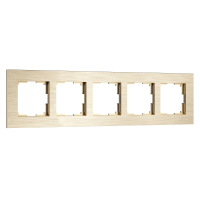 Рамка из металла на 5 постов Werkel AluMax W0053511 шампань алюминий