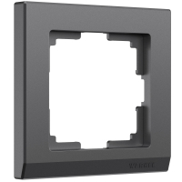 Рамка из поликарбоната на 1 пост Werkel Stark W0011864 графит матовый