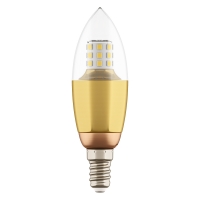Lightstar LED 940522 лампа светодиодная 220V E14 CL/GD 3000K