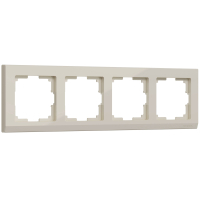 Рамка из поликарбоната на 4 поста Werkel Stark W0041803 слоновая кость