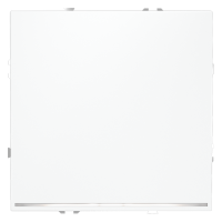 Выключатель встраиваемый одноклавишный с подсветкой Voltum S70, белый матовый, VLS010202