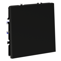 Выключатель встраиваемый одноклавишный Voltum S70, черный матовый, VLS010108