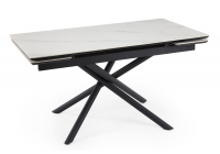 Керамический стол Notta Мэриан 140(200) snow alpin white / черный