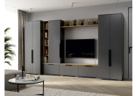 Готовая гостиная Woodville Филеста графит / дуб вотан комплектация 2