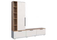 ТВ-тумба Woodville Филеста белый / дуб вотан