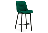 Барный стул Woodville Седа велюр зеленый / черный